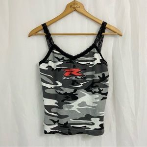 GSXR Racing Cropped Y2K Tank